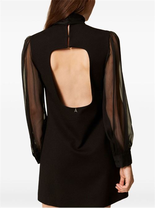 Abito donna corto nero TWINSET ACTITUDE | 252AT221100006